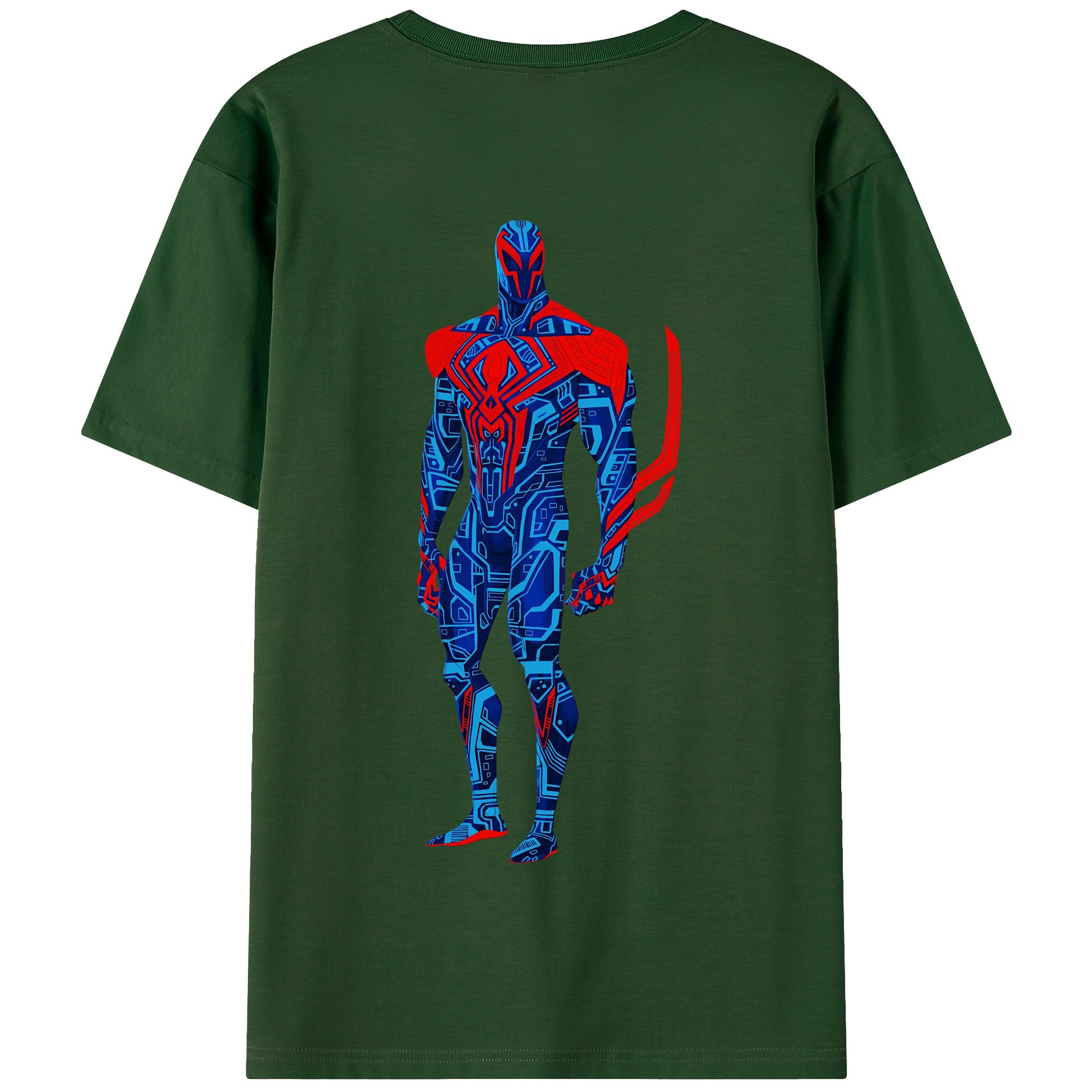 （画像用） Spider Man スパイダーマン 綿100％半袖Tシャツ（背面プリント）